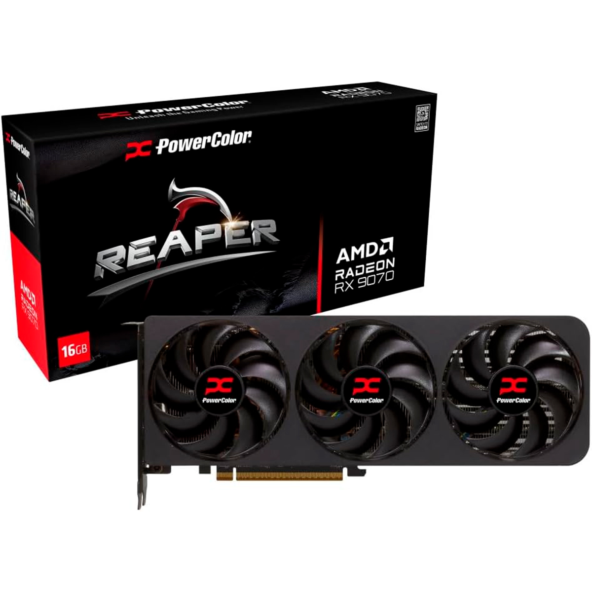 Placa De Video Radeon Rx 9070 Reaper 16g Powercolor