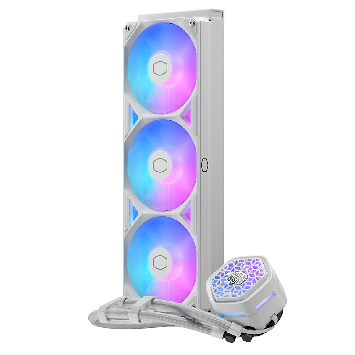 Watere Cooling Masterliquid 360 Atmos Ii Vrm Fan Argb White Cooler Master