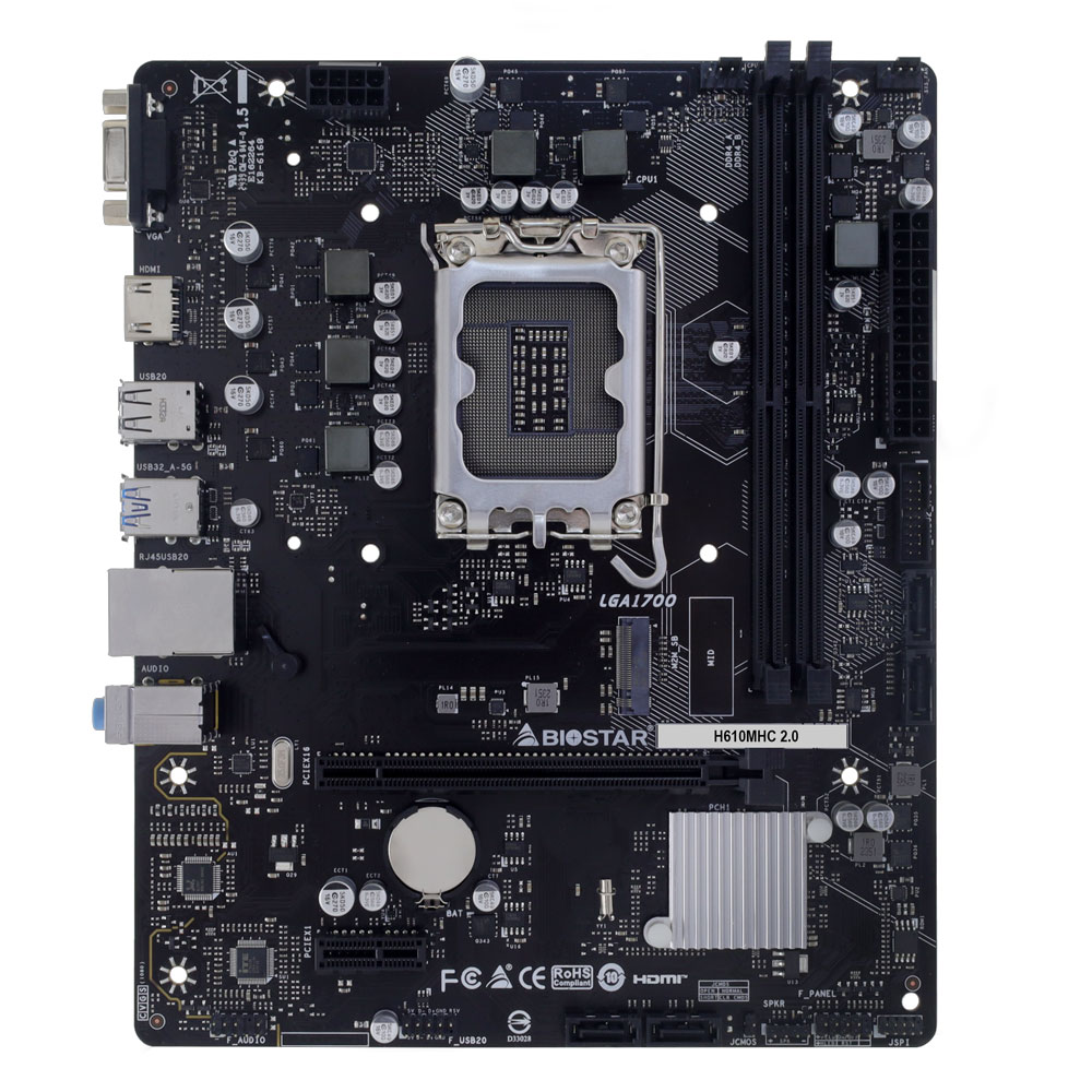 Mother H610mhc 2.0 Ddr4 Biostar 12gen