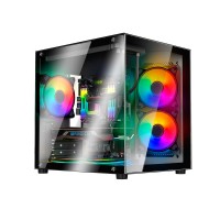 GABINETE A8 GS-7950 TG FANS X5 ARGB BLACK SENTEY