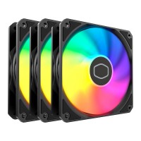 COOLER FAN MASTERFAN MF120 LITE PACK 3 ARGB BLACK COOLER MASTER