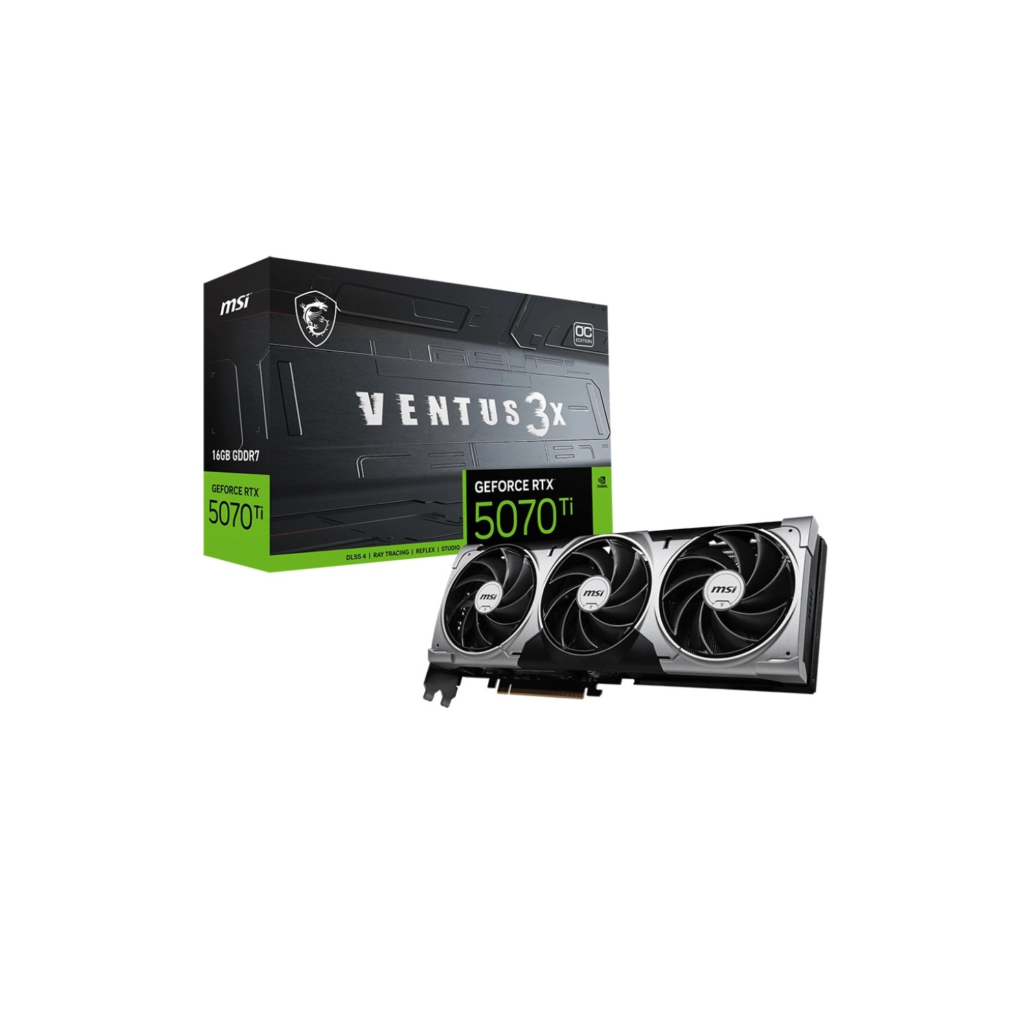Placa MSI GeForc RTX 5070 Ti 16G VENTUS 3X OC