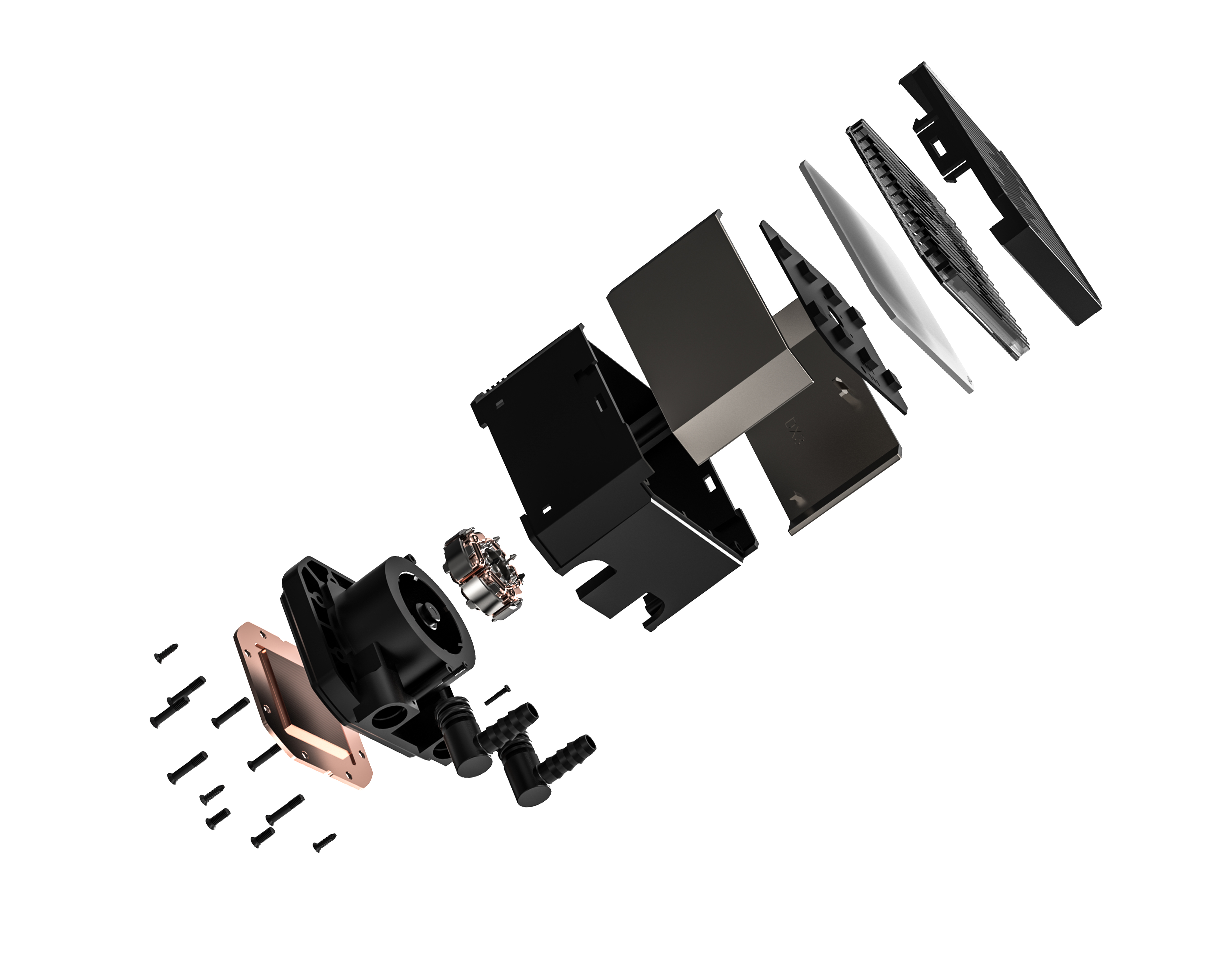 Water Cooler 360 ID-COOLING DX360 MAX AMD & INTEL Black Negro