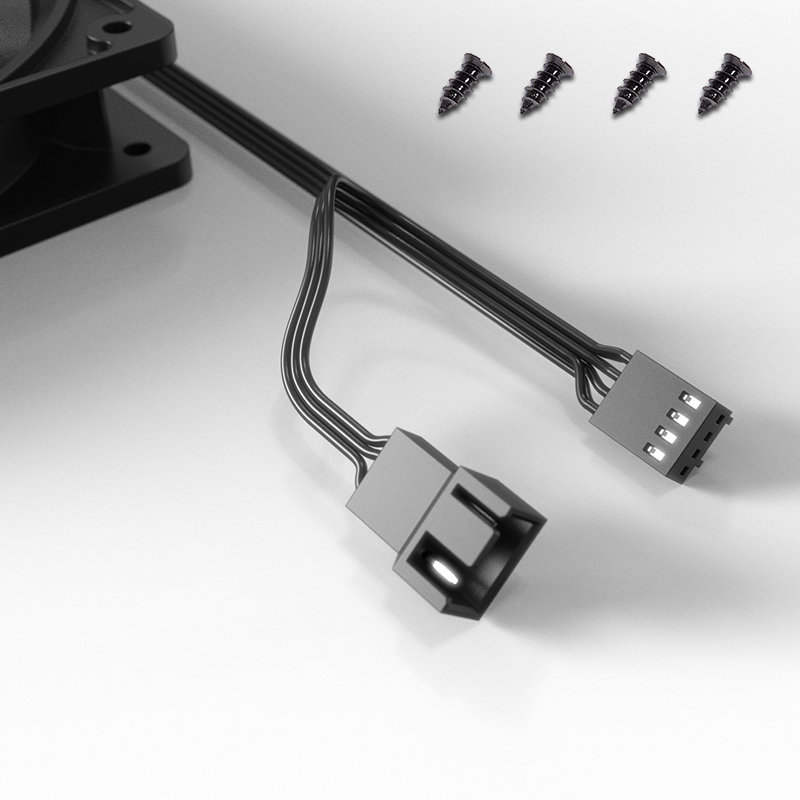 COOLER GABINETE COOLER ID-COOLING XF-120-K 1800RPM 120M PWM BLACK