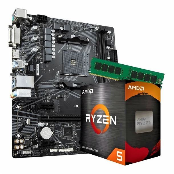 COMBO ACTUALIZACION AMD RYZEN 5 5600X+A520+16GB 3200