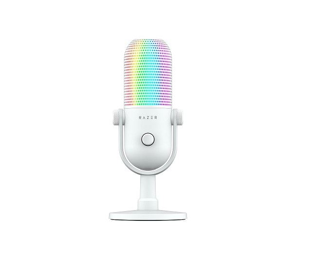 Microfono Razer Seiren V3 Chroma RGB USB White Edition