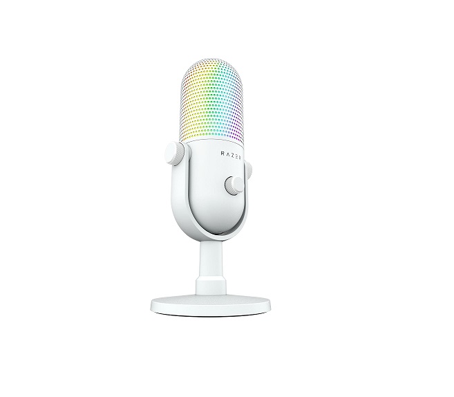 Microfono Razer Seiren V3 Chroma RGB USB White Edition
