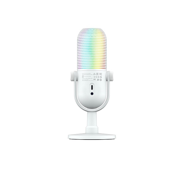 Microfono Razer Seiren V3 Chroma RGB USB White Edition
