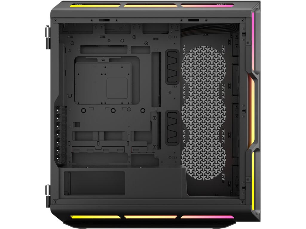 Gabinete Corsair iCUE LINK 5000T LX RGB Mid-Tower Fan x3 Black