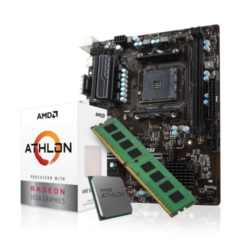Combo Actualización PC AMD Athlon 3000G + A520M + 16GB