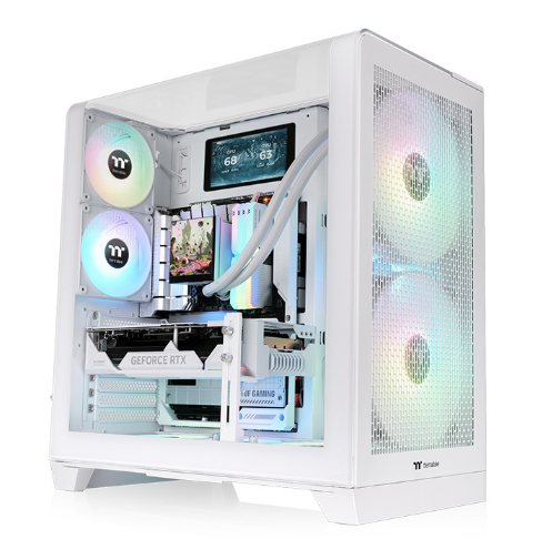 GABINETE THERMALTAKE VIEW 390 AIR SNOW WHITE TEMPERED GLASS