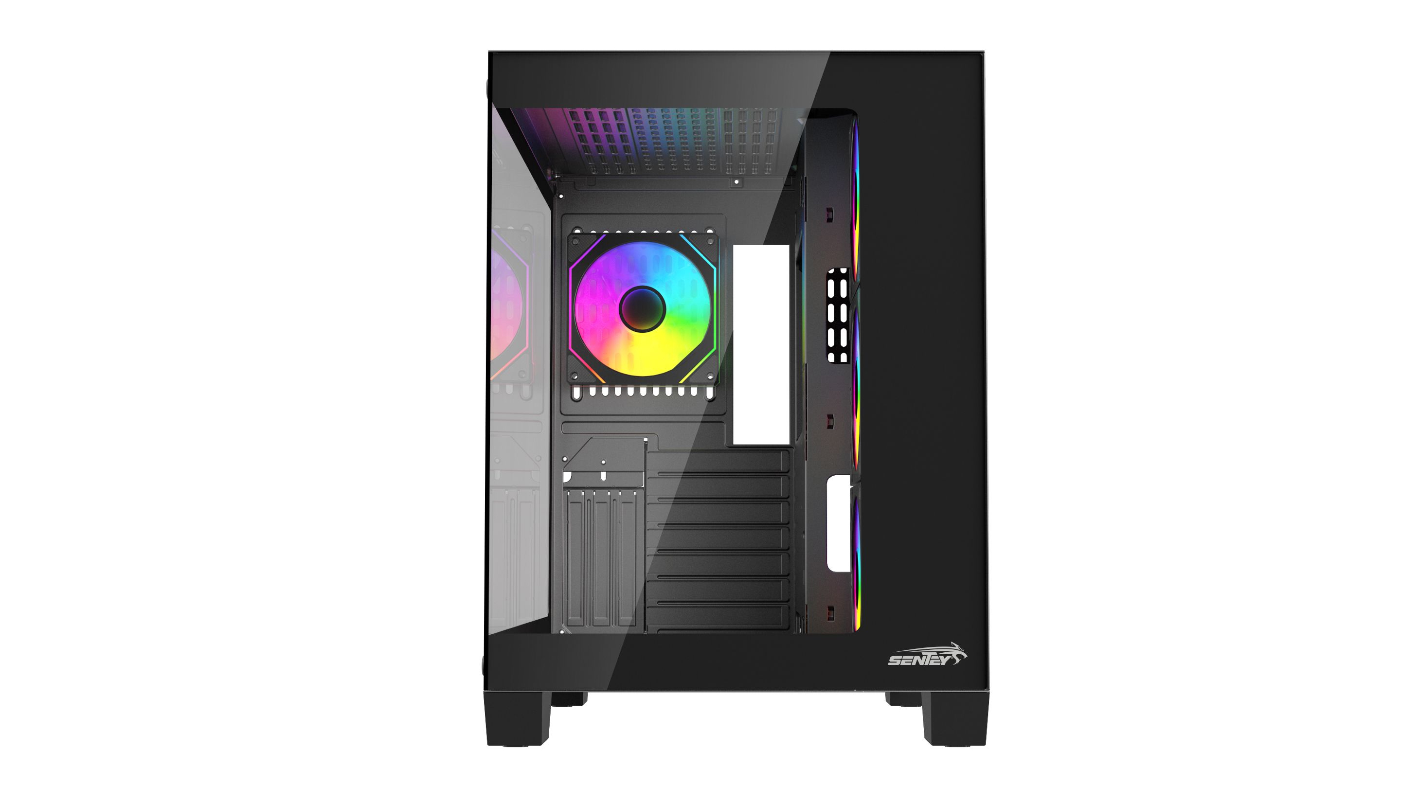 Gabinete Gamer Sentey Striker X4 Fan ARGB Black STRIKER-PWM-BLKA