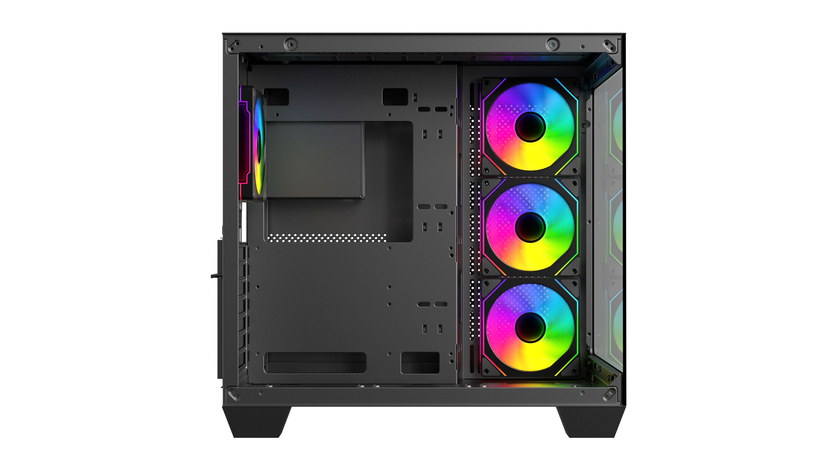 Gabinete Gamer Sentey Striker X4 Fan ARGB Black STRIKER-PWM-BLKA