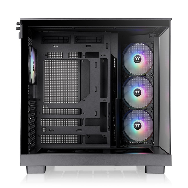 Gabinete Gamer Thermaltake View 380 XL TG X4 Fan ARGB Black