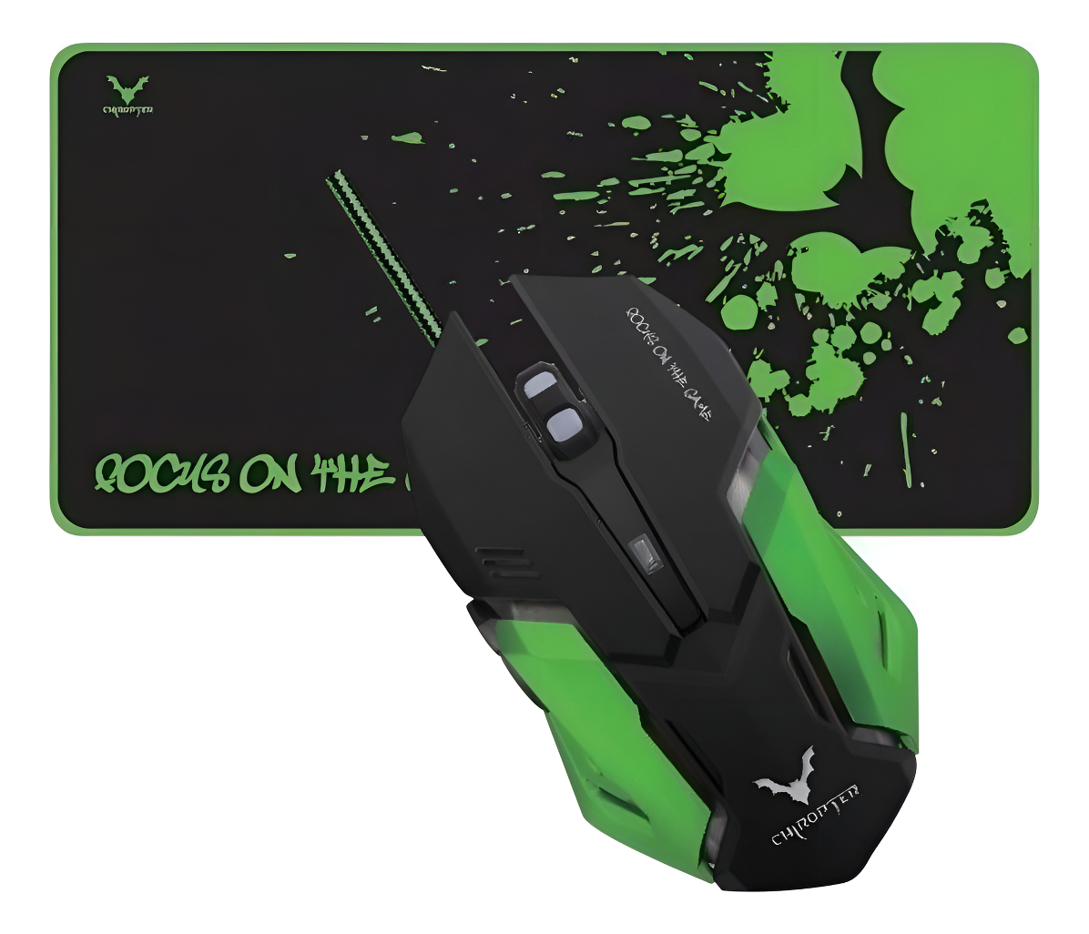 KIT GAMER MOUSE Y PAD MOUSE WESDAR 2400DPI