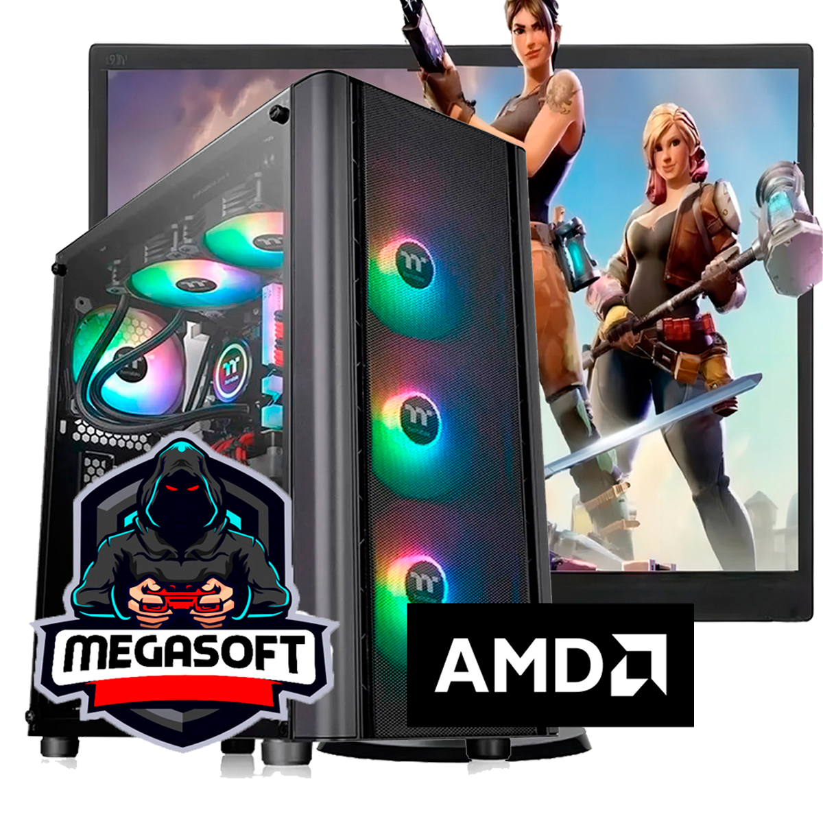 PC GAMER MONITOR RYZEN 3 3200G A520M SSD 240GB 8GB