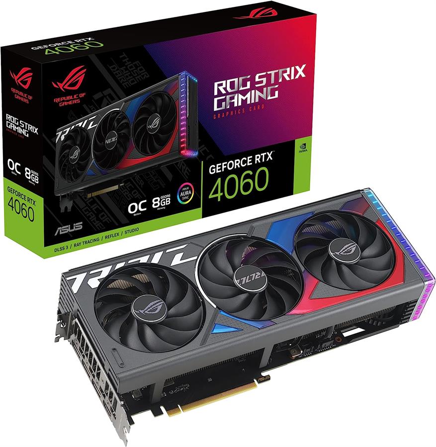 PLACA DE VIDEO ASUS ROG STRIX RTX 4060 OC 8GB GAMING