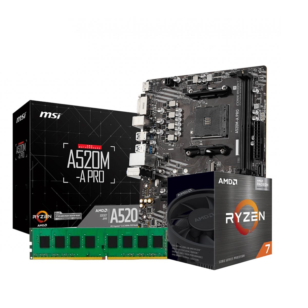 Combo Actualizacion Amd Ryzen 7 5700g | A520 | 8 Gb DDR4