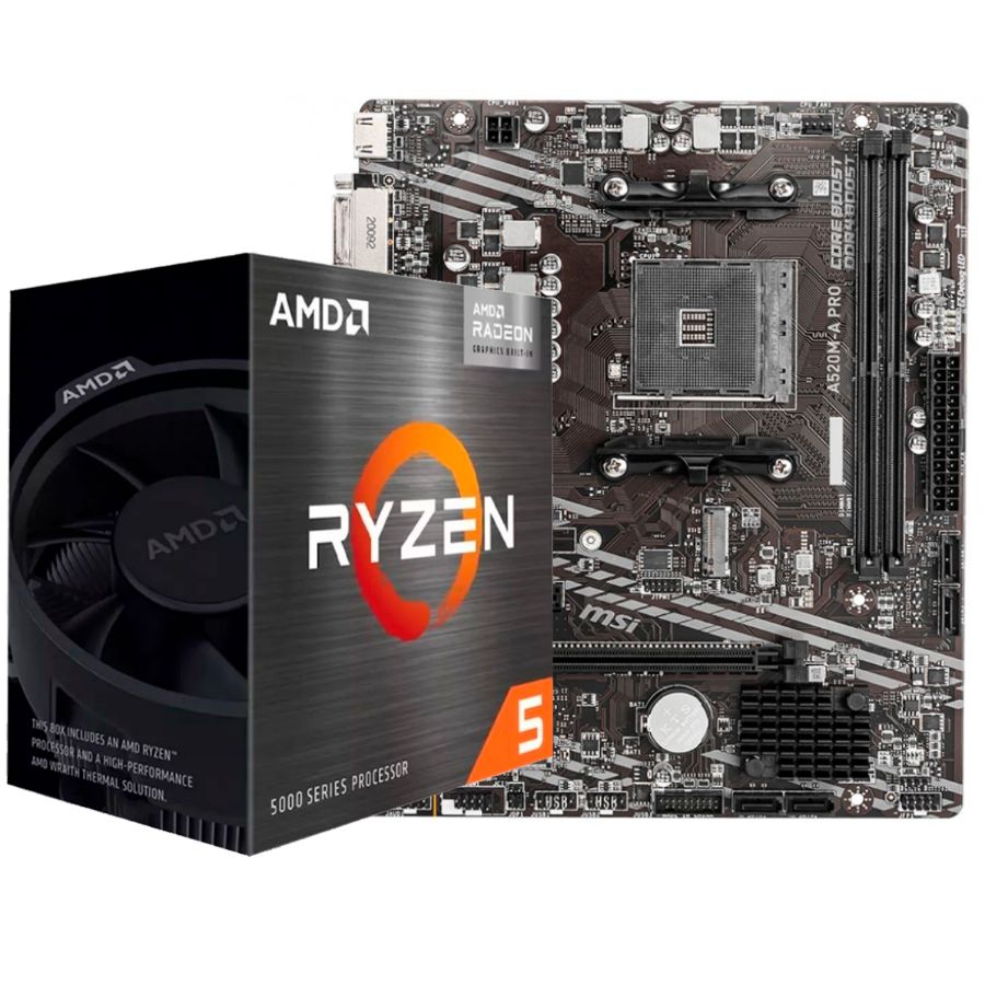 Combo Actualizacion Pc Amr Ryzen 5 5600Gt A520M MSI