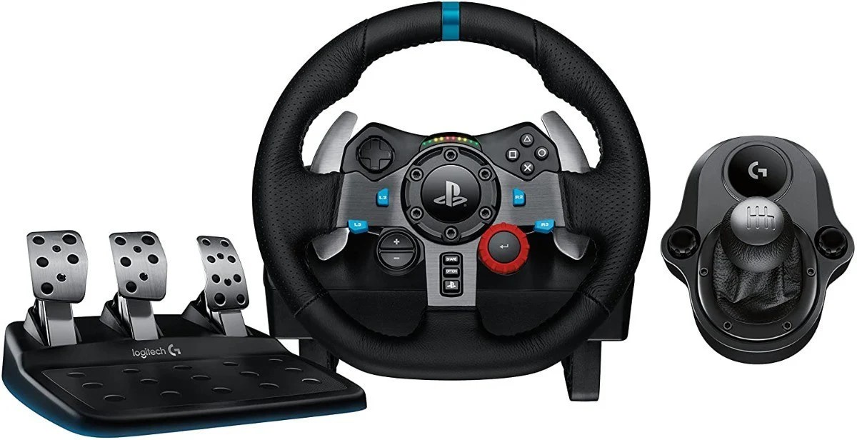 LOGITECH VOLANTE PEDALES G29 + PALANCA DRIVING FORCE SHIFTER