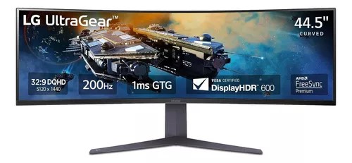 MONITOR GAMER LG 45 ULTRAGEAR 45GR75DC CURVO ULTRAWIDE 200 Hz