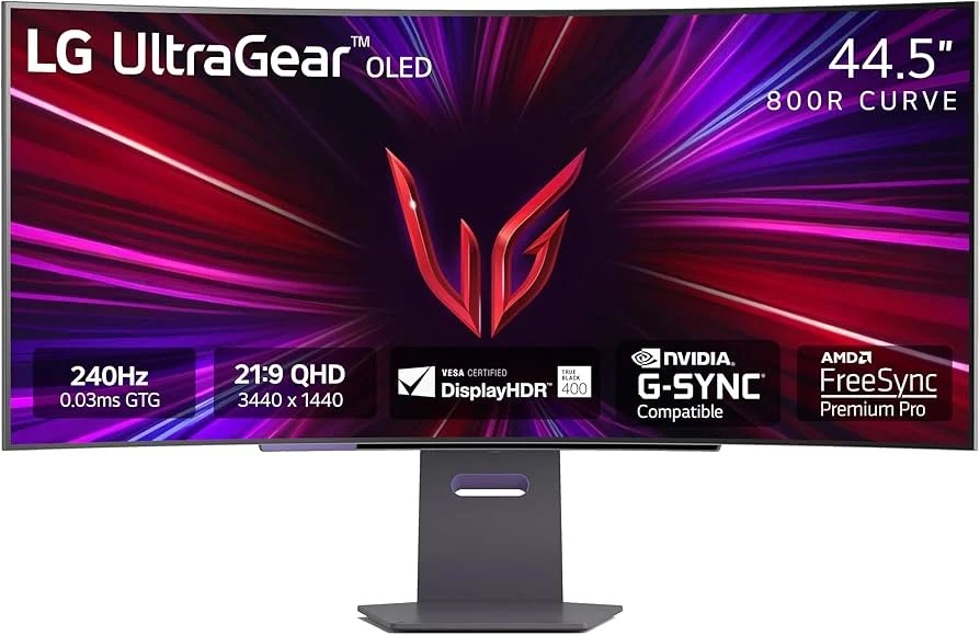 MONITOR GAMER LG 45 ULTRAGEAR 45GS95QE CURVO OLED 240 Hz