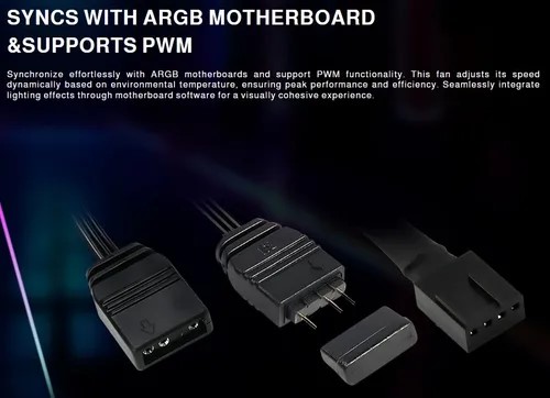 Kit Controladora + 3 Coolers F80 Argb 120mm Gabinete Pc Gamer