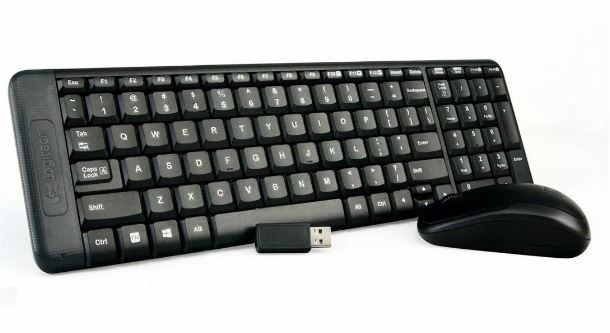 Kit Inalambrico Logitech Mk220 Teclado Mouse Wireless Negro Negro
