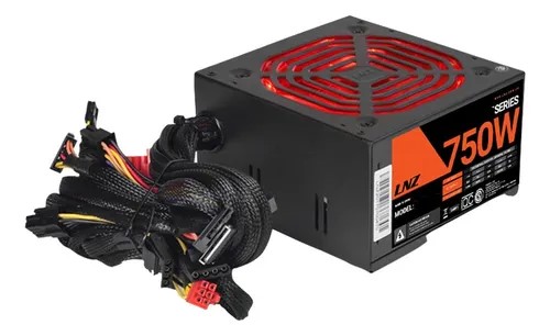 Fuente 750w Sentey Lnz Zx 750-gz C/cables Mallados Red Fan