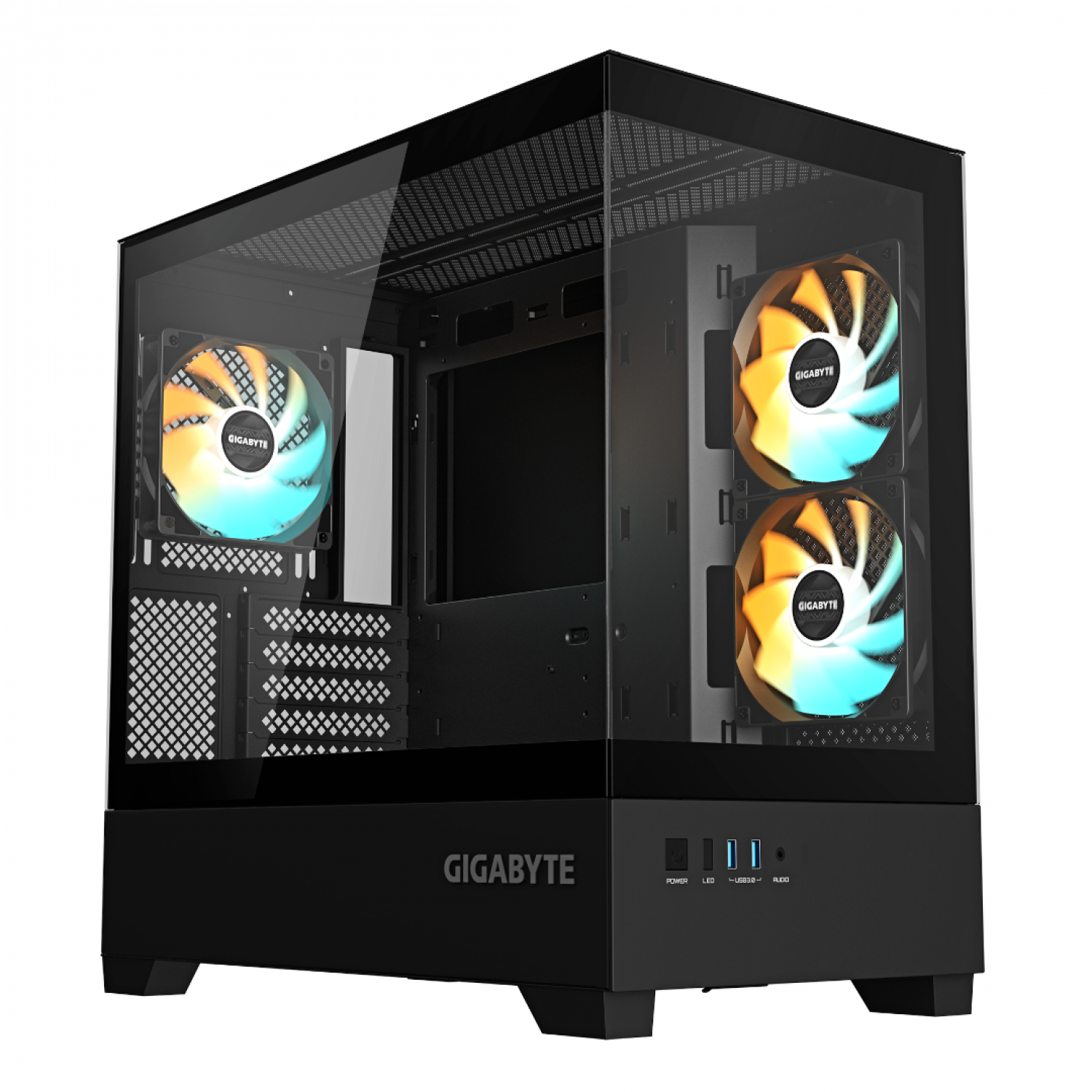 GABINETE GAMER GIGABYTE C201P M-ATX BLACK