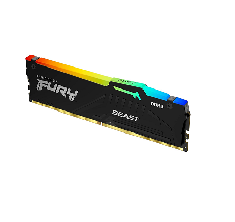 Memoria DDR5 Kingston 16GB 5200 Mhz FURY Beast Black RGB
