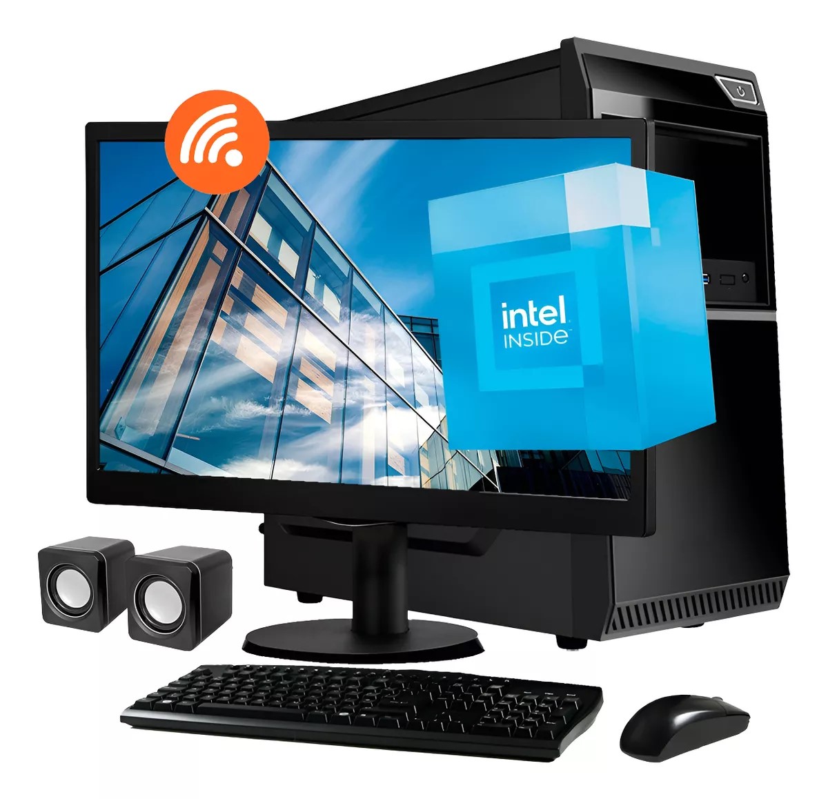 Pc Oficina Intel Dual Core 8gb Ssd 240gb Gabinete Kit 8 Gb