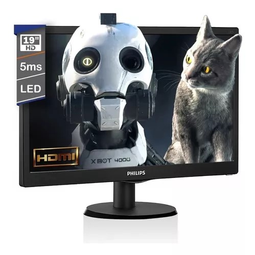 Monitor Philips 19 Tft Lcd Negro 220v