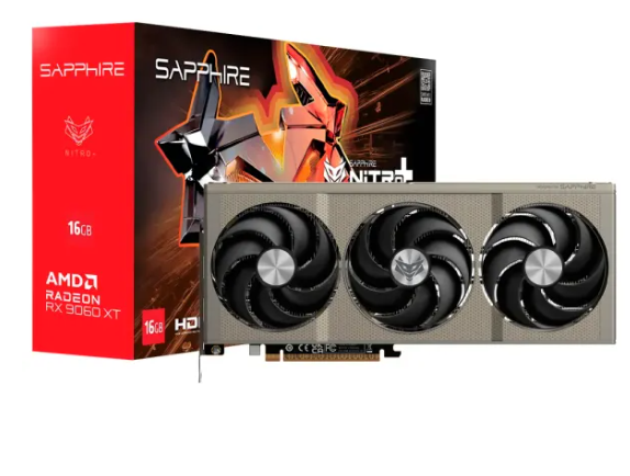 Placa de Video Sapphire Radeon RX 9060 XT NITRO 16GB GDDR6