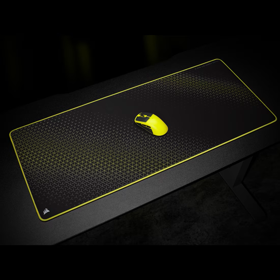 Combo Corsair Mouse M75 Air Wireless Yellow + Mouse Pad Black/Yellow