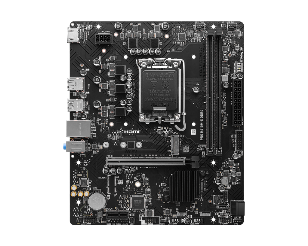 Motherboard Intel MSI PRO H610M-S DDR4 S1700