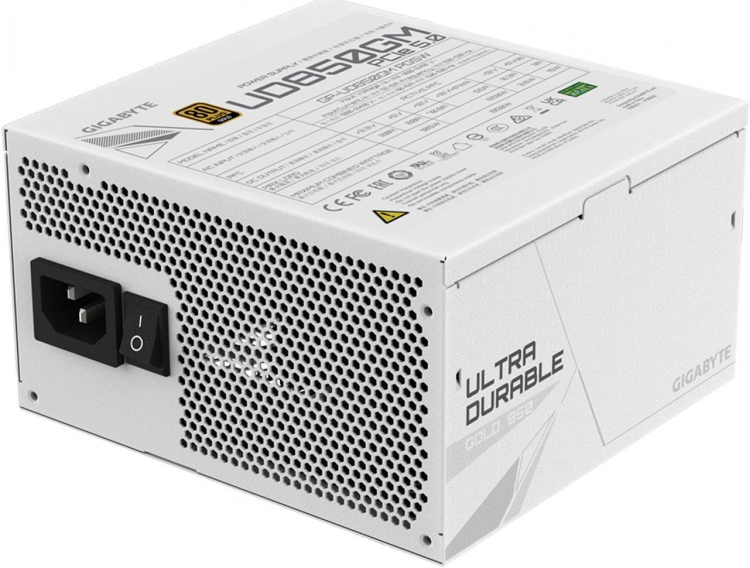 FUENTE GIGABYTE 850W 80 PLUS WHITE PG5 BLANCA