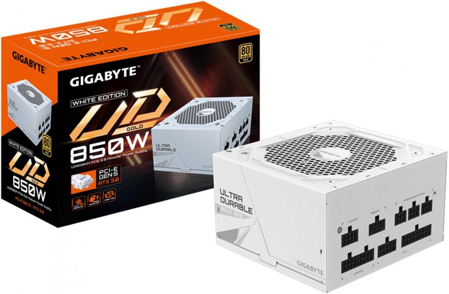 FUENTE GIGABYTE 850W 80 PLUS WHITE PG5 BLANCA