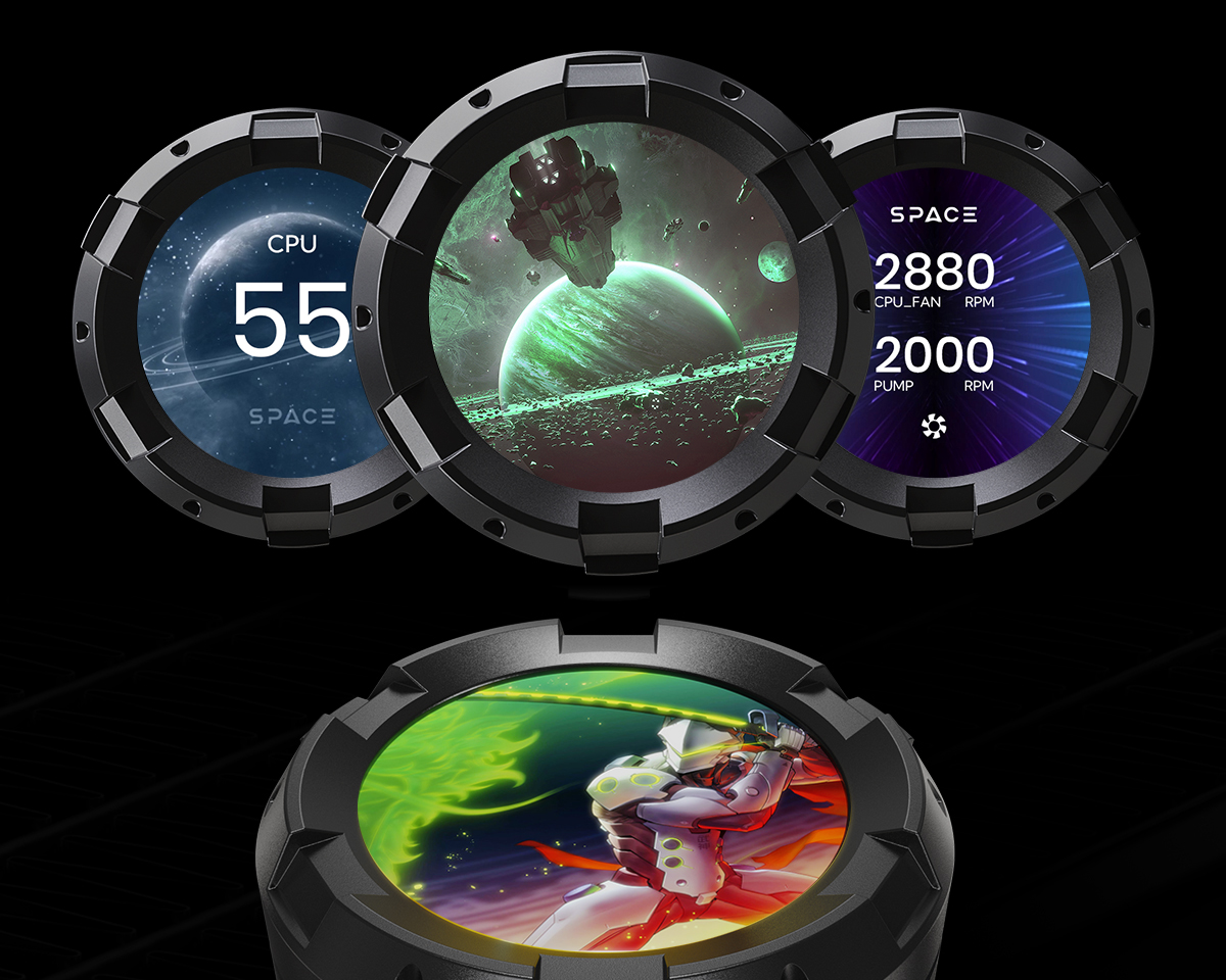 WATER COOLER 360 ID-COOLING SL360 PRO SE BLACK NEGRO