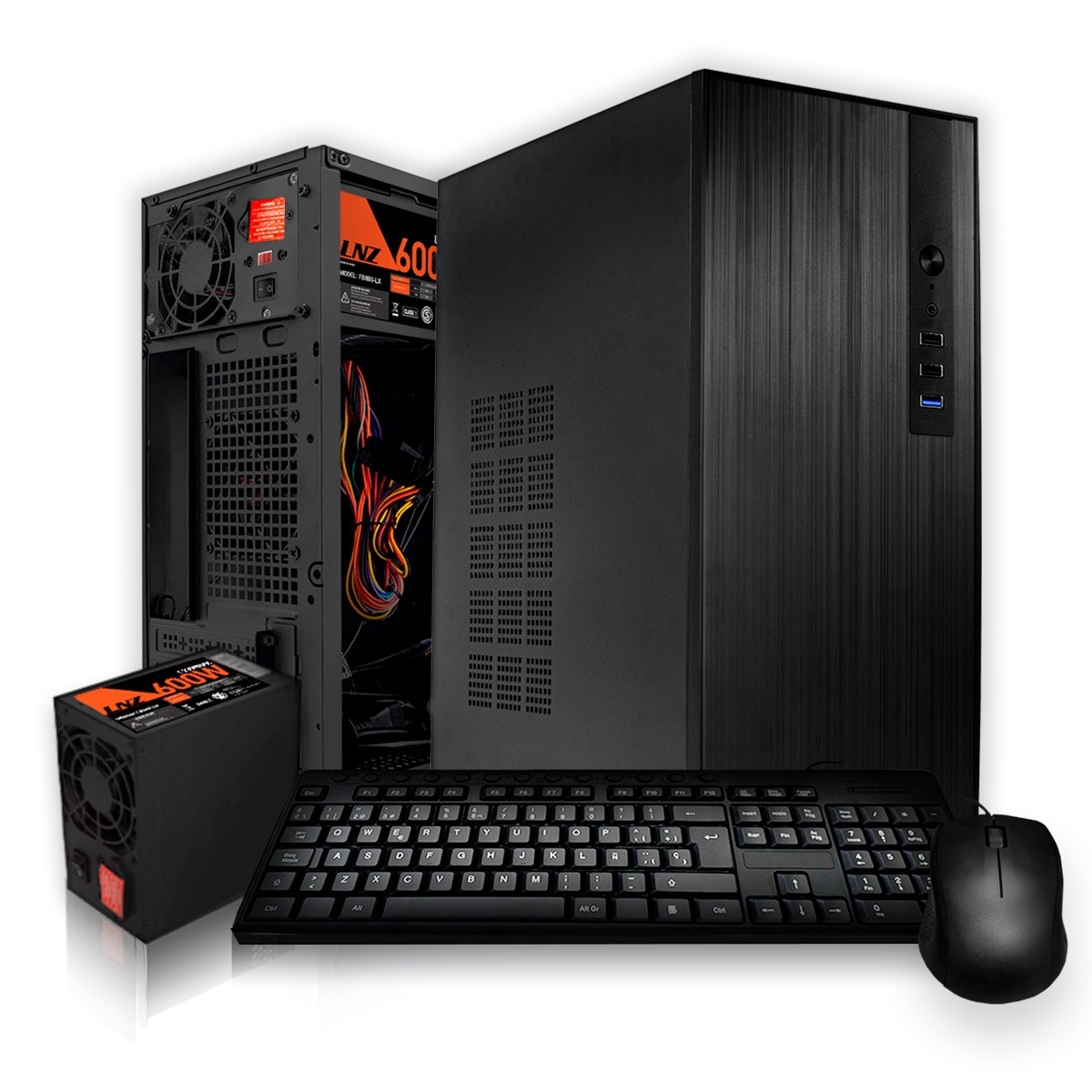 PC Gamer AMD Ryzen 3 5300G A520M 8GB 240GB Gabinete Fuente 600W