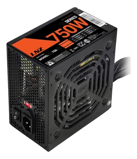 FUENTE 750W SENTEY LNZ ZX 750-GZ C/CABLES MALLADOS RED FAN