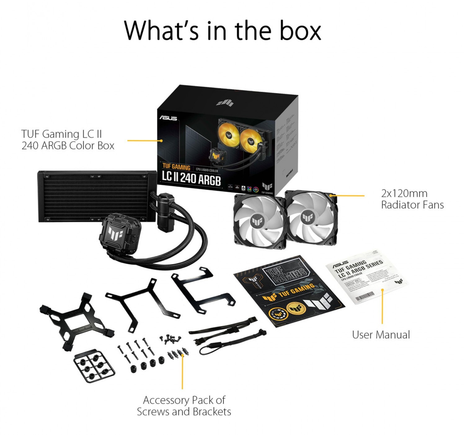WATER COOLER ASUS TUF GAMING LC II 240 ARGB