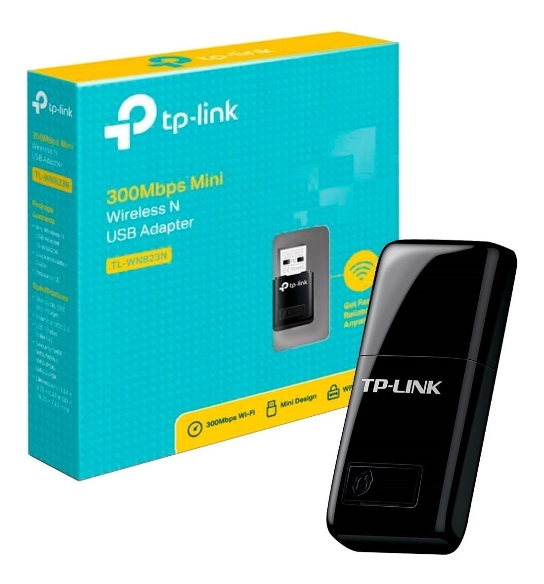 Placa de Red Usb Wifi Tp Link Tl-wn823n 300mbps Mini 823n