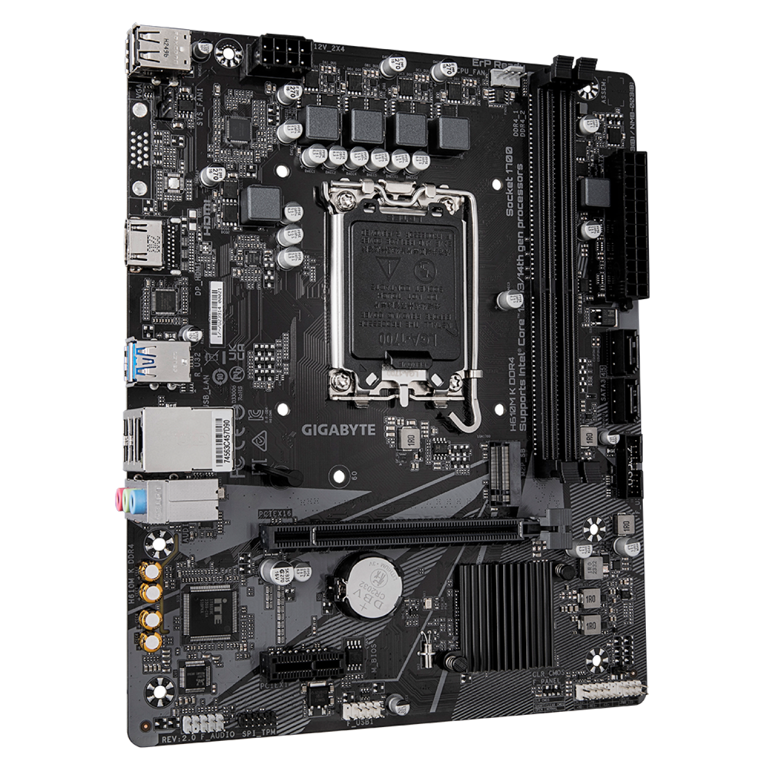 MOTHER GIGABYTE (LGA1700) H610M K DDR4 2.0