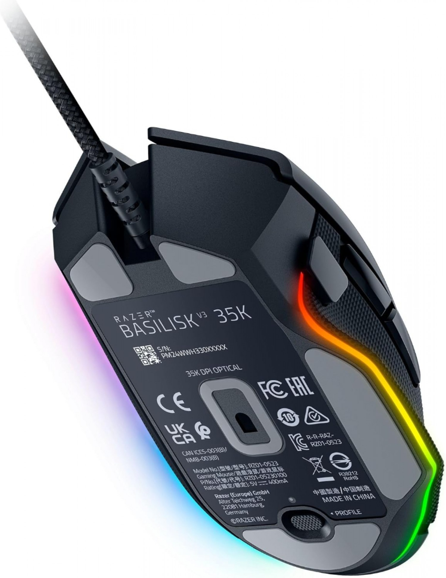 MOUSE GAMER RAZER BASILISK V3 35K
