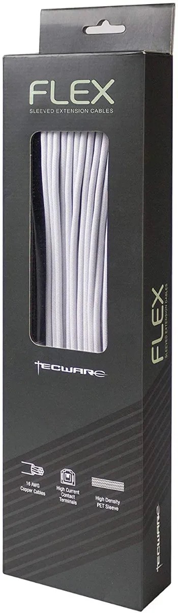 Kit Cables Extension Atx Tecware Atx24 Pci-e 6+2 Eps 4+4 Blanco