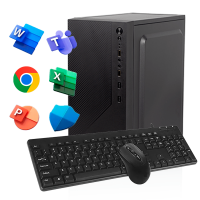 PC OFICINA AMD ATHLON 3000G 8G SSD 240GB GABINETE KIT