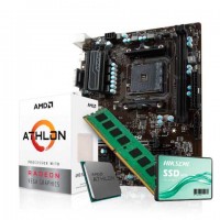 COMBO ACTUALIZACIÓN PC AMD ATHLON 3000G + A520M + 16GB + SSD 240GB