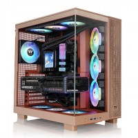 GABINETE TT VIEW 380 XL MID-TOWER TG X2 FAN ARGB X1 REVERSE FAN X3 GRAVEL SAND