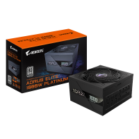FUENTE GIGABYTE 1000W 80 PLUS PLATINUM AORUS ELITE FULL MODULAR PCIE 5.0 BLACK